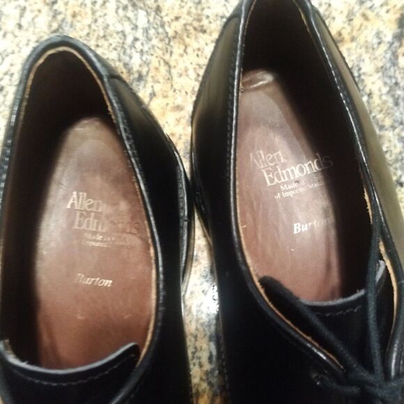 Allen Edmonds Burton Men\'s Black Leather Oxford US 8.5 Dress Casual Shoes main image 12